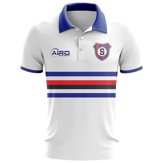 Sampdoria Sampdoria Men's 2025 - 2026 Away Concept Football Shirt - Vialli 9 in White - 2