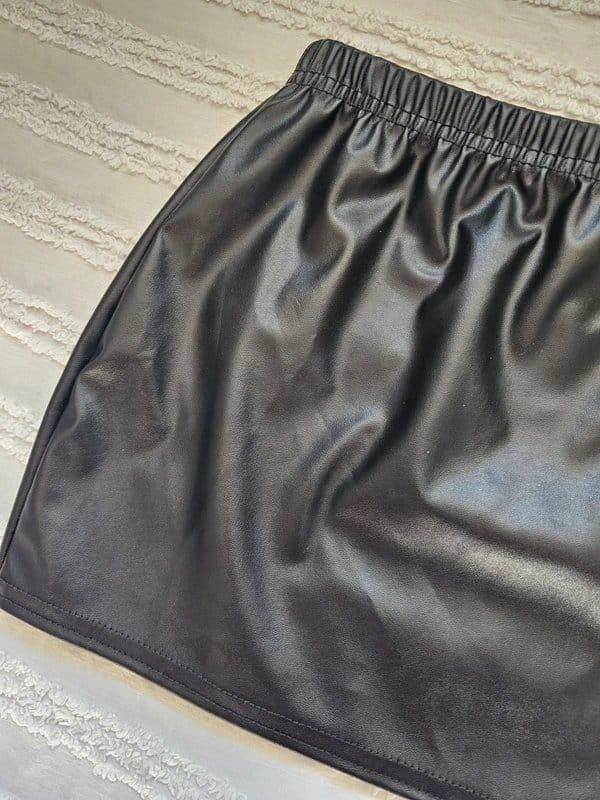 PrettyLittleThing Vegan Leather Mini Skirt