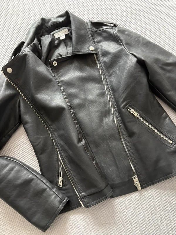 Topshop Topshop Leather Biker Jacket 10