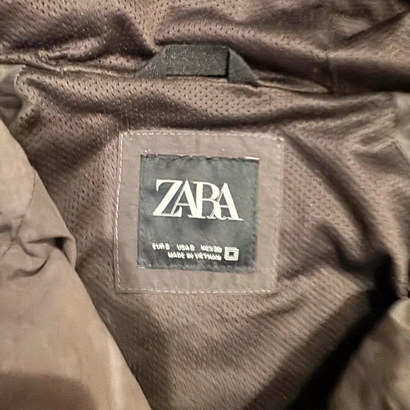 Zara Zara Stonewash Windbreaker - Grey - S - 1