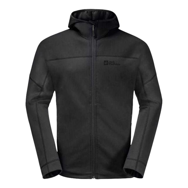 Jack Wolfskin Jack Wolfskin Men's Hirschberg Full Zip Hoodie in Black - 2