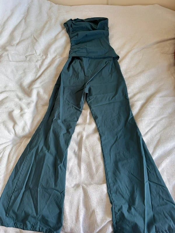 ASOS Design ASOS blue ruched jumpsuit