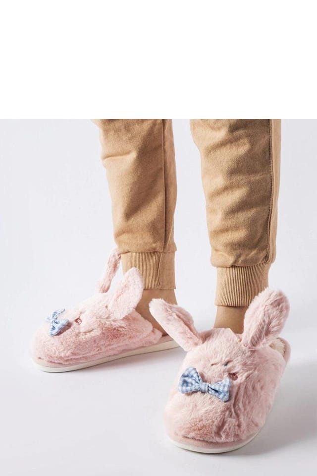 Love Lace Love Lace Women's Low Cut Insulated Warm Slip On Slippers with Rubber Sole in Pink - 2