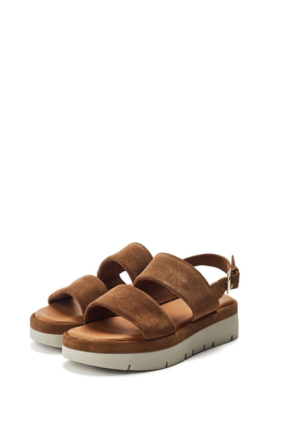 Moda In Pelle Moda In Pelle Women's 'Netty' Suede Flatforms in Tan - 3