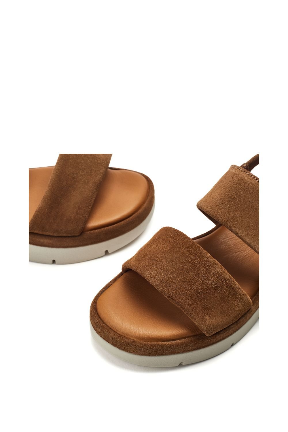 Moda In Pelle Moda In Pelle Women's 'Netty' Suede Flatforms in Tan - 4