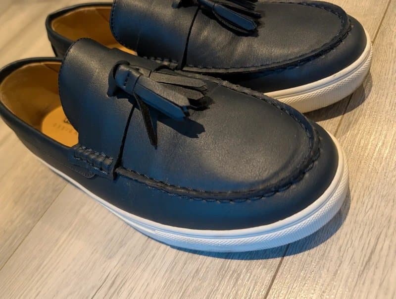 ASOS Vinted Listing – ASOS Design Tassel Loafers (Navy, Size UK 9 / EU 43)