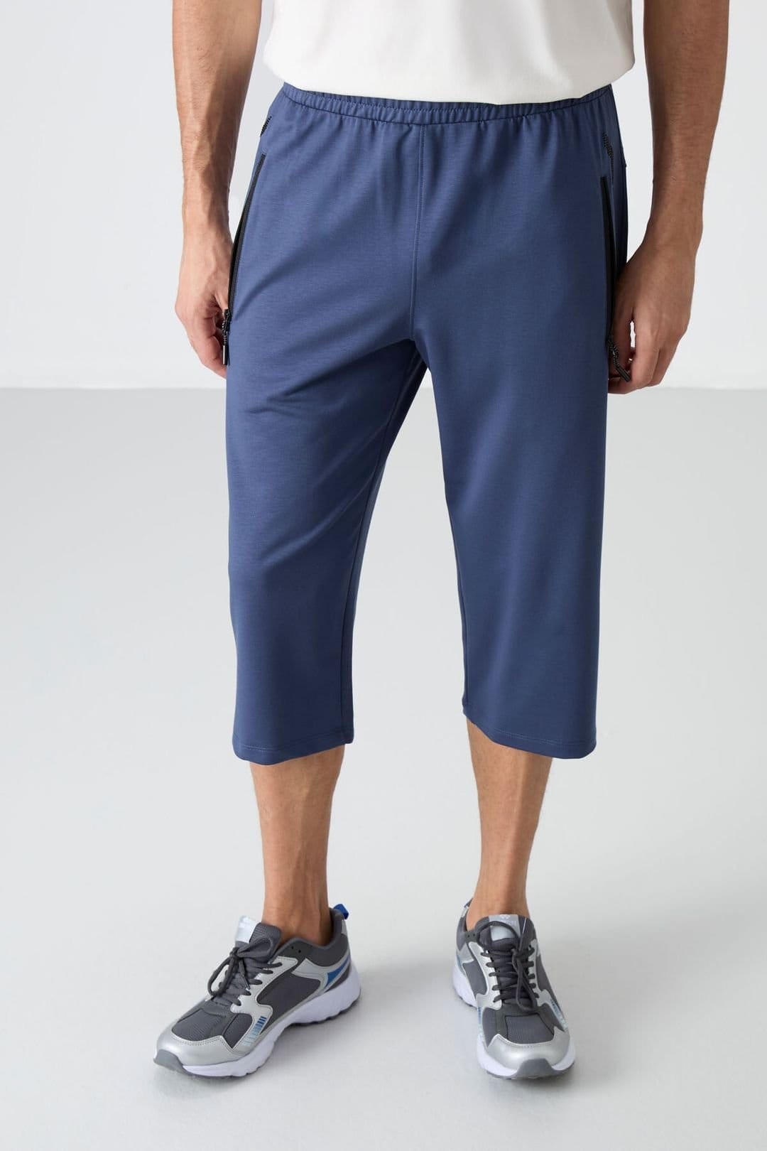 Tommy Life Tommy Life Men's Capri Cycling Shorts in Indigo - 4