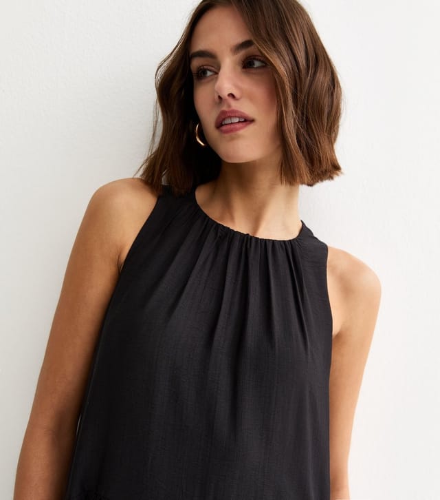 New Look Women's Black Drop Waist Sleeveless Midi Dress New Look - 2