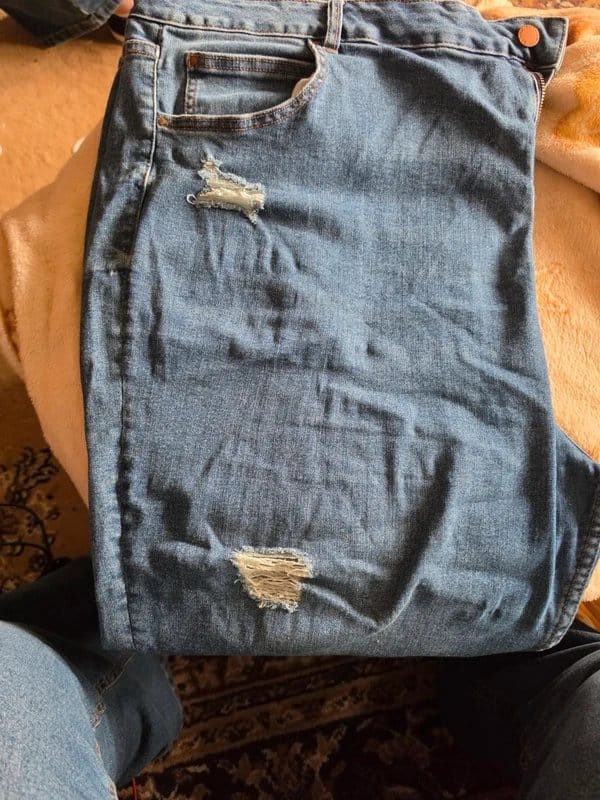 New Look Curves Blue Denim Jeans Size 24