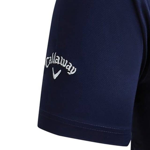 Callaway Callaway Men's Swing Tech Solid Colour Polo Shirt in Navy - 3