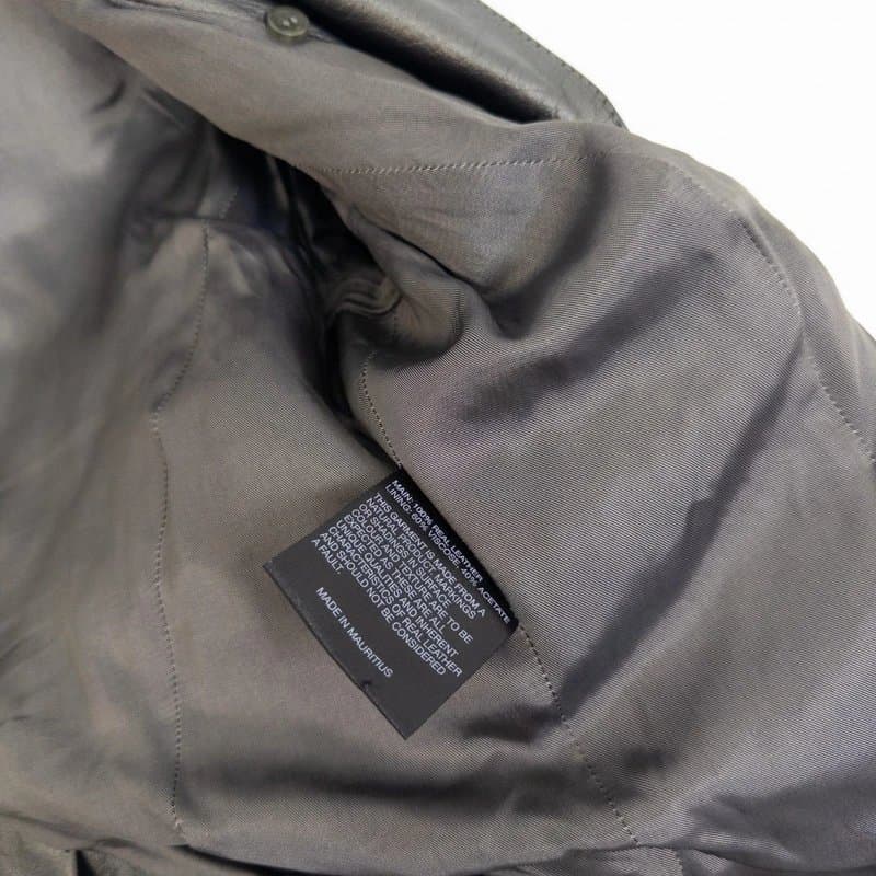 Karen Millen Karen Millen Real Leather Jacket Size 10 Frill Biker Eyelet Stud Gunmetal Grey