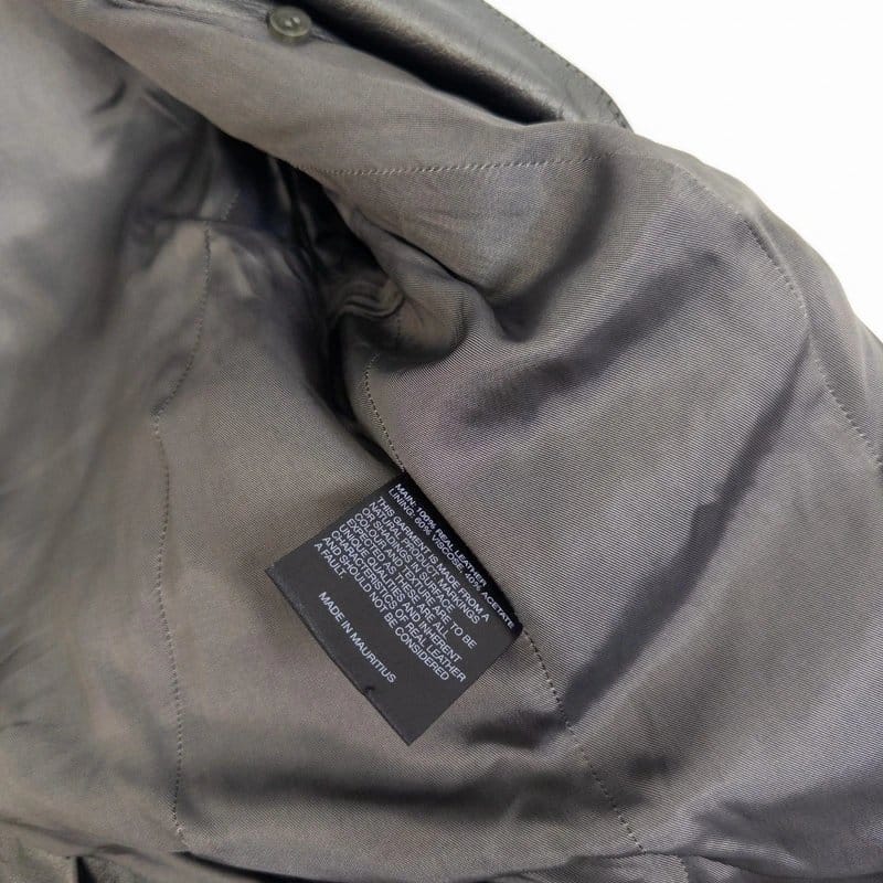 Karen Millen Karen Millen Real Leather Jacket Size 10 Frill Biker Eyelet Stud Gunmetal Grey - 1