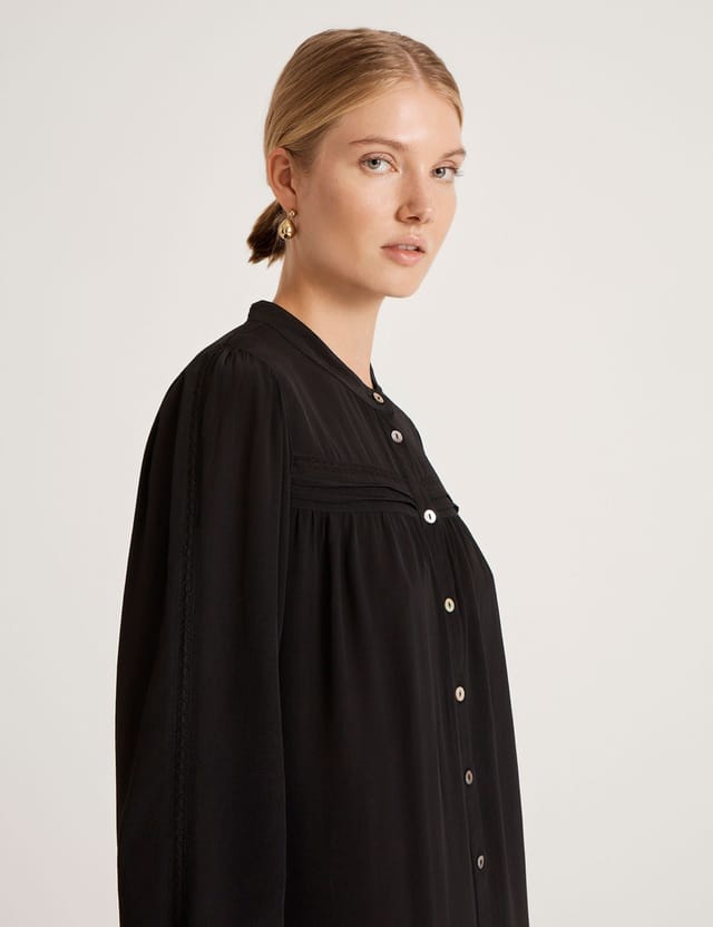 Finery London Finery London Women's Beccy Crepe Short Dress in Black - 2