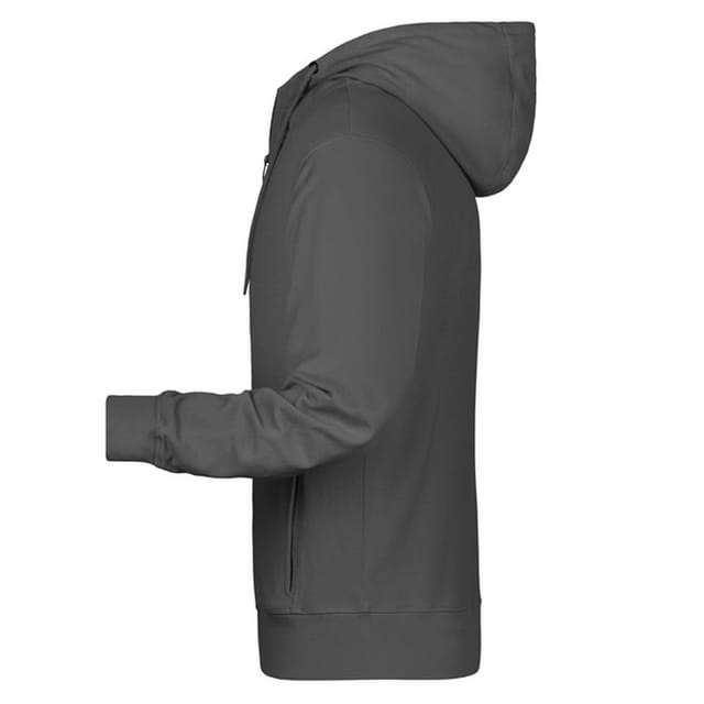 James and Nicholson James and Nicholson Men's Full Zip Hoodie in Dark Green - 3