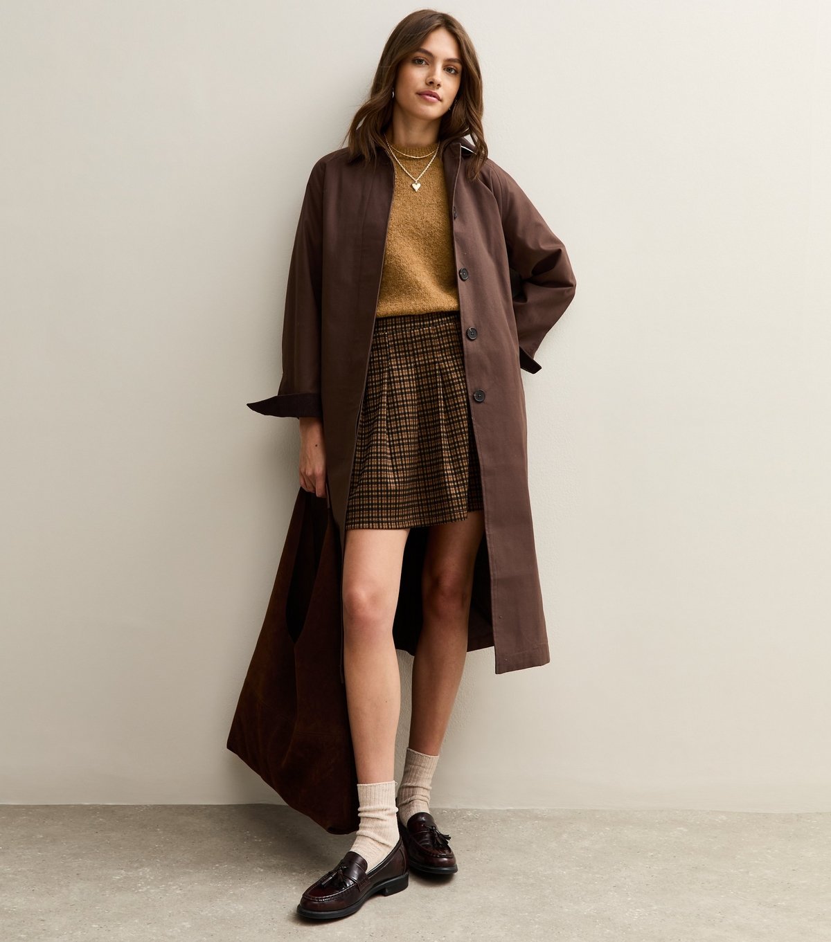 New Look Women's Tan Short Sleeve Knit Top New Look - 2