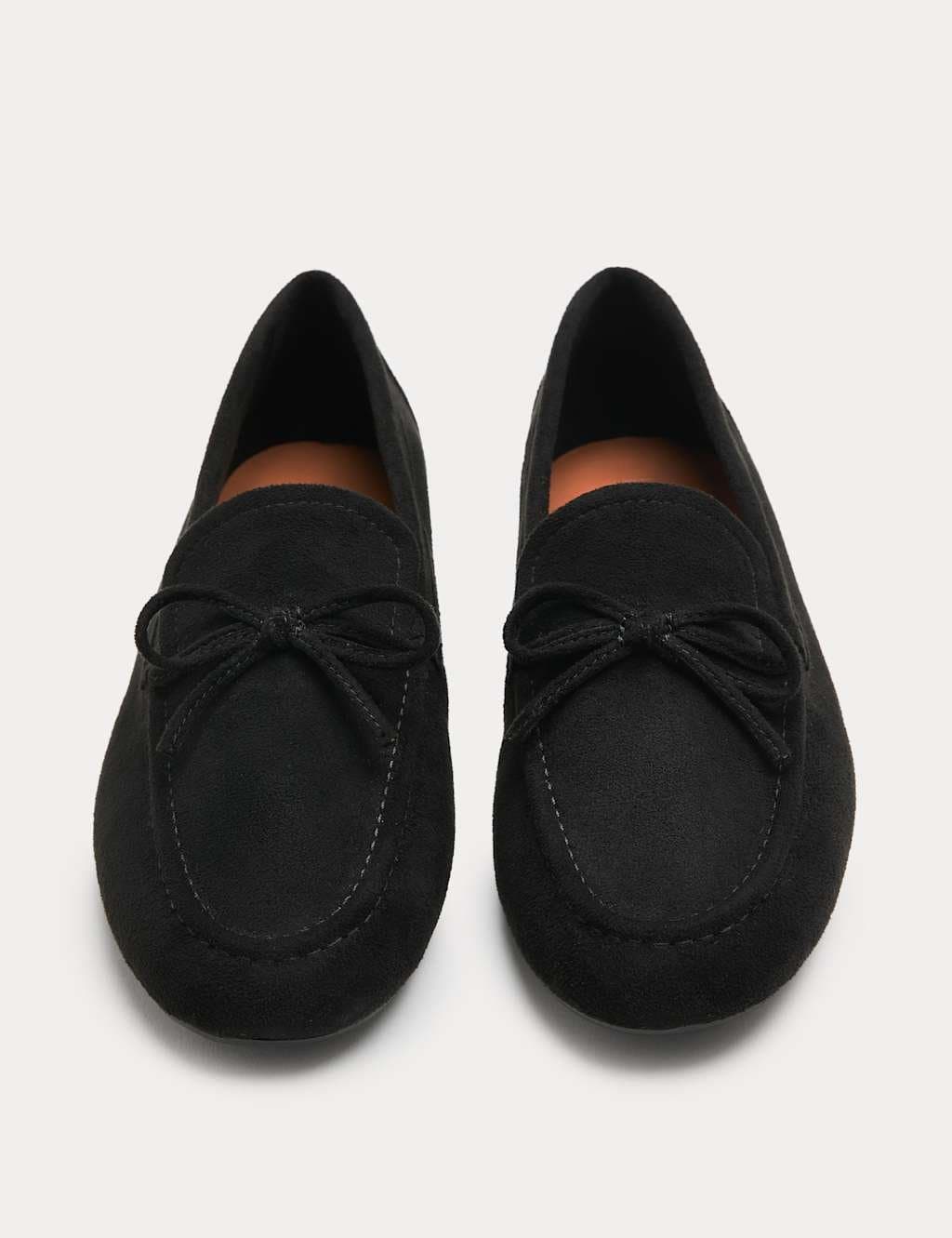 Marks & Spencer M&S Bow Flat Loafer Pumps Black