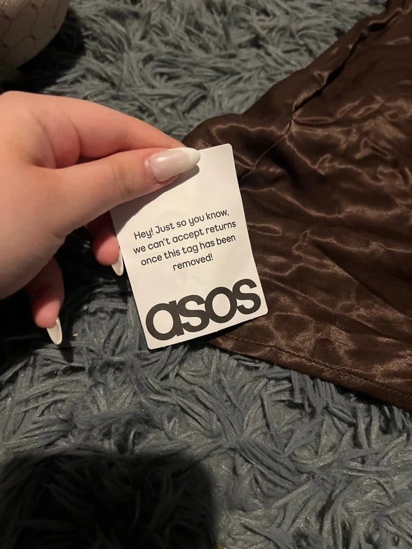 ASOS Brown Satin Long Skirt