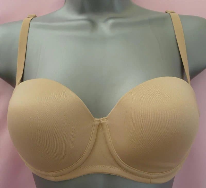 Unbranded Ladies Special Triumph Underwired Padded Full Cup T-Shirt Bra Beige 36A
