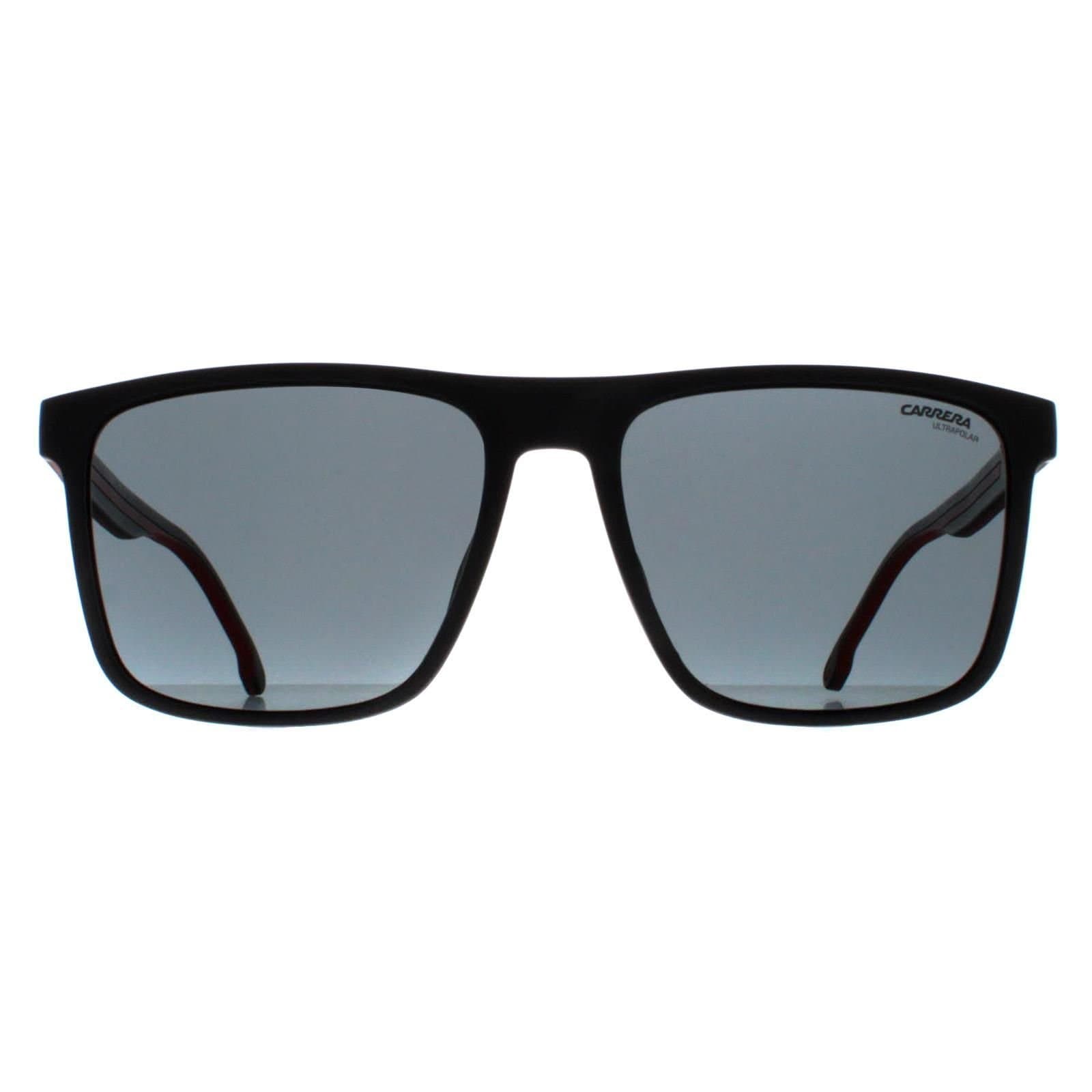 Carrera Carrera Men's Rectangle Black & Red Burgundy 8064/S