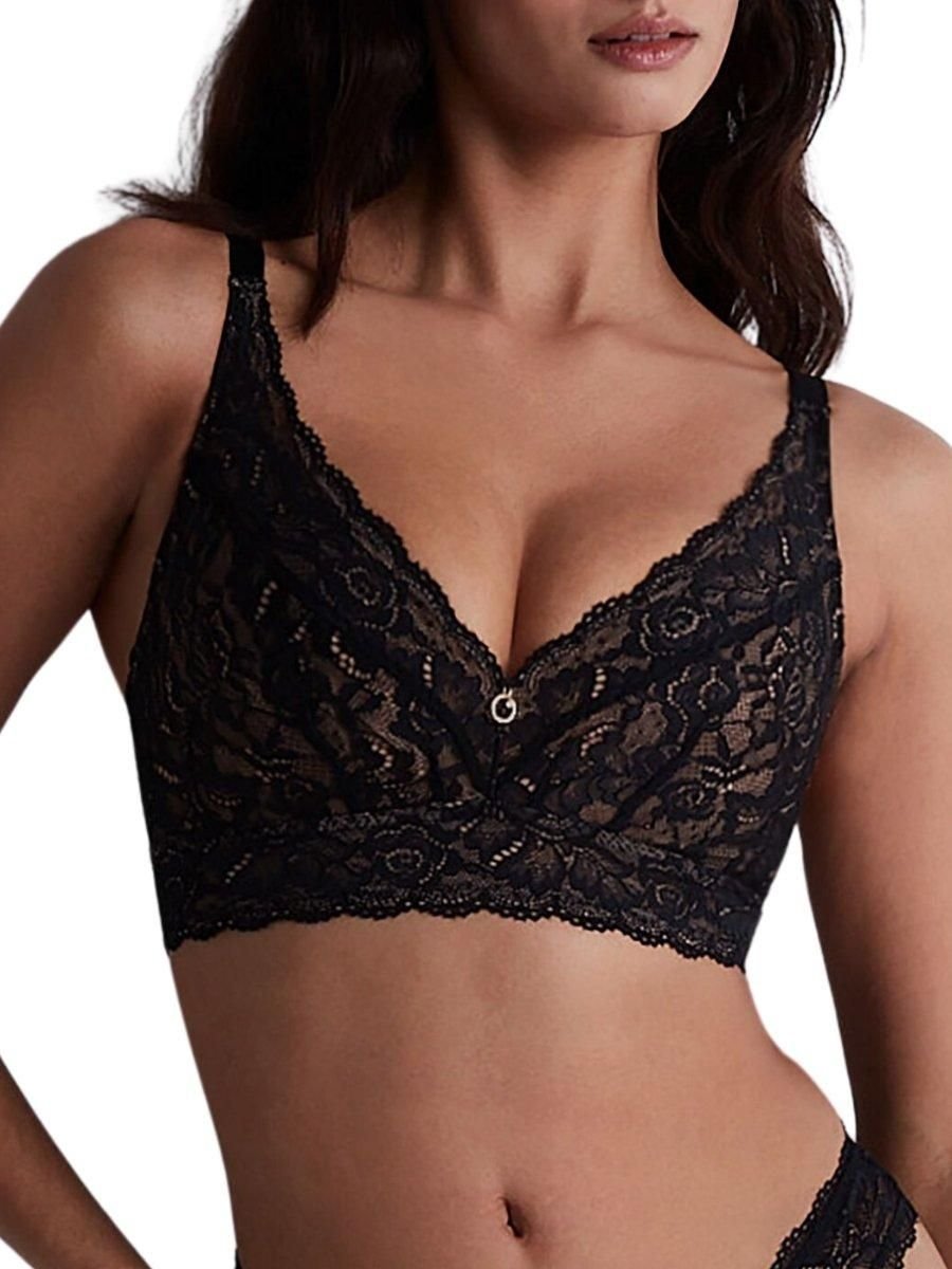 Aubade Aubade Women's Rosessence Care Triangle Bralette in Black - 3