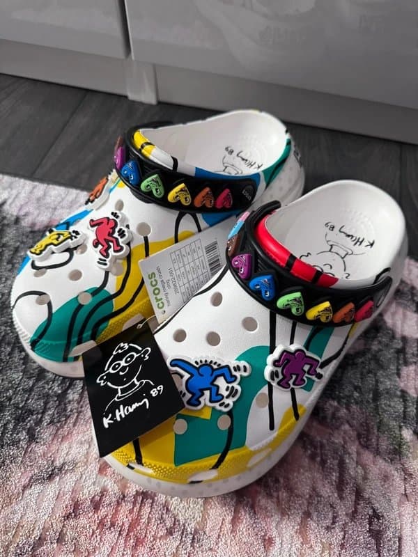 Crocs BNWT Crocs x Keith Haring Mega Crush Clog Platform UK 7 Women / UK 6 Men