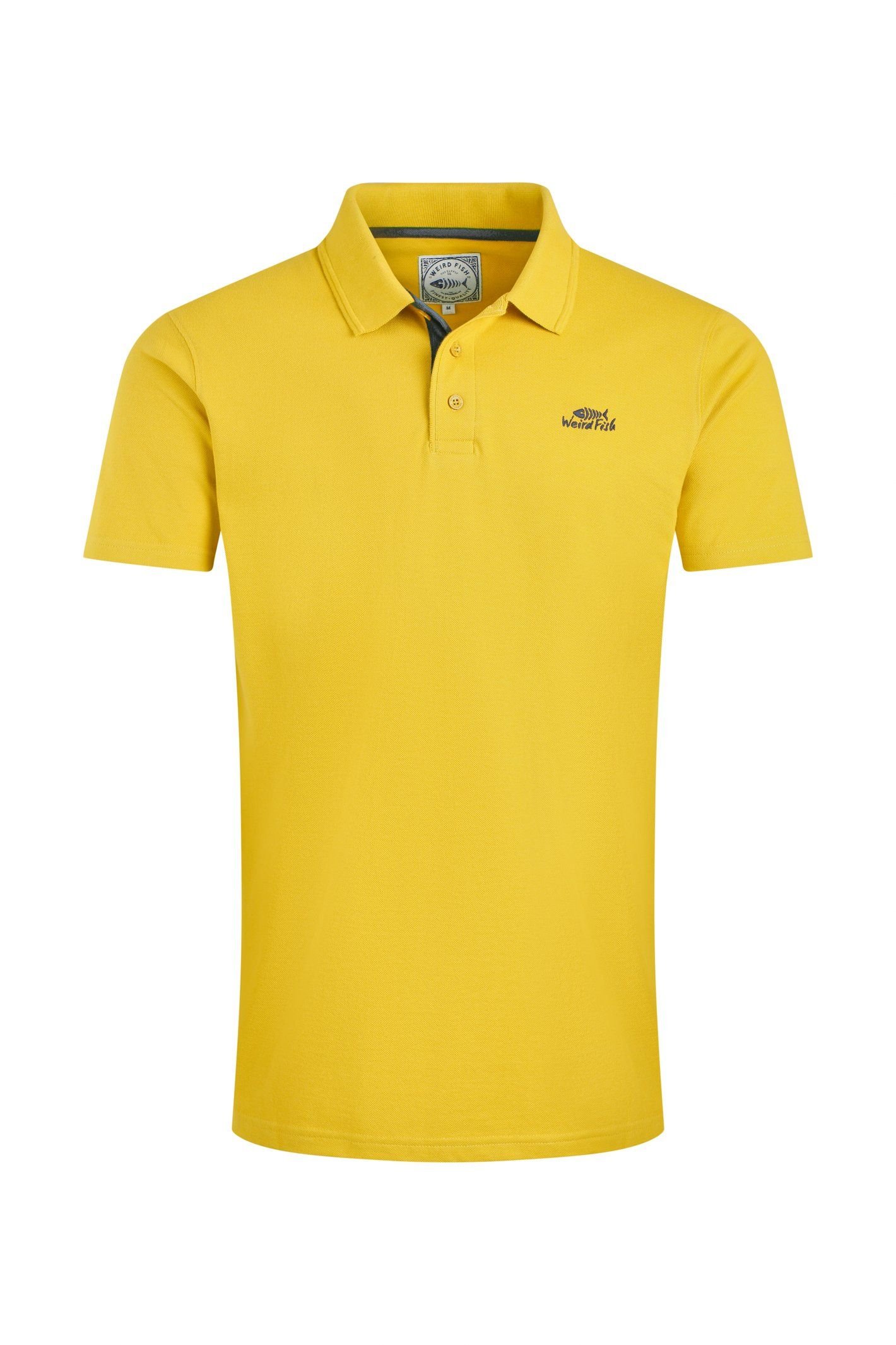 Weird Fish Weird Fish Men's Miles Pique Polo Shirt in Light Green - 2