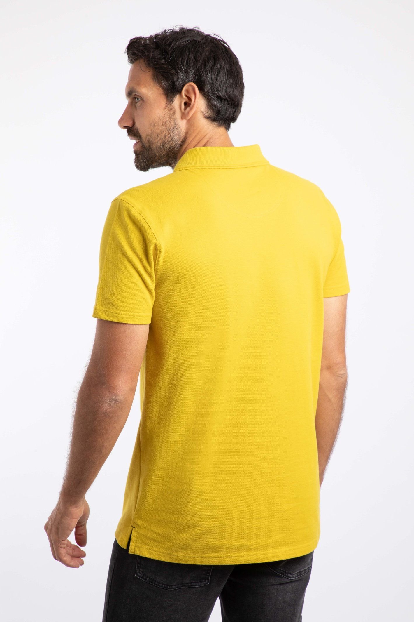 Weird Fish Weird Fish Men's Miles Pique Polo Shirt in Light Green - 3