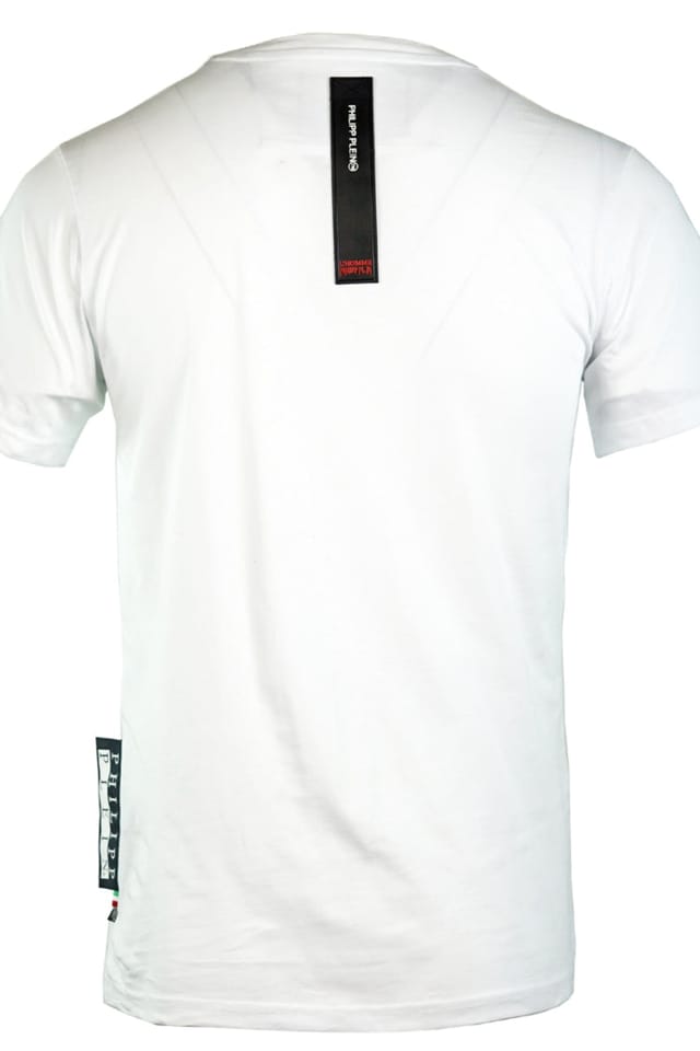 Philipp Plein Philipp Plein Men's Short Sleeve Crew T-shirt in White - 2