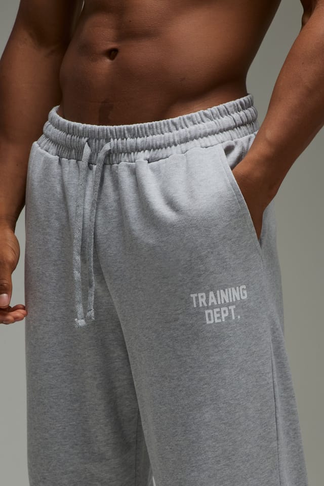 Training Dept. Training Dept. Men's Training Dept Wide Leg Loopback Jogger in Grey Marl - 3