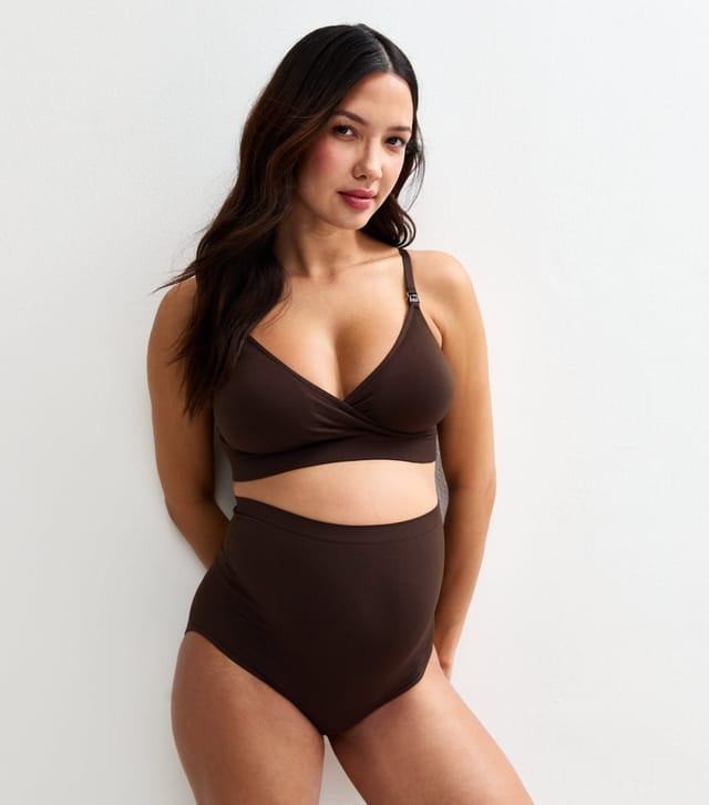 New Look Women's Maternity Brown Triangle Clip Bra New Look - 3