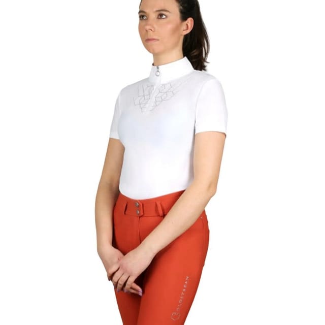 Coldstream Coldstream Women's Ledmore Diamante Breeches in Burnt Orange - 3