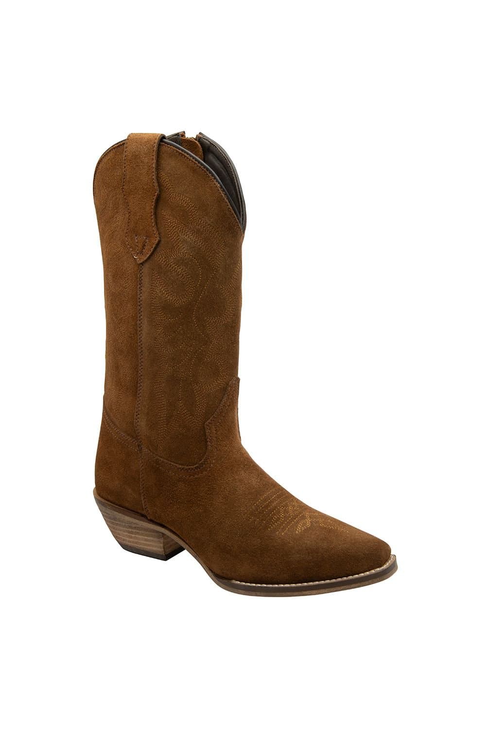 Ravel Ravel Brown Suede 'Taylor' Cowboy Boots