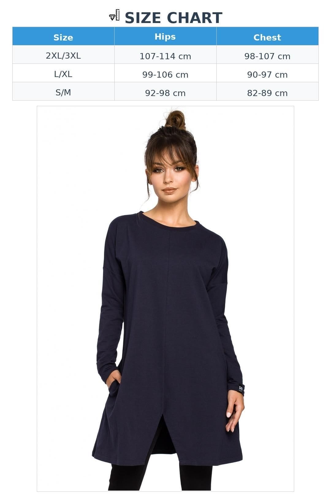 Love Lace Love Lace Women's Trapeze Long Sleeve Tunic for Everyday Style 104254 in Blue - 4
