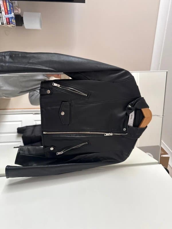 Bershka Short leather jacket