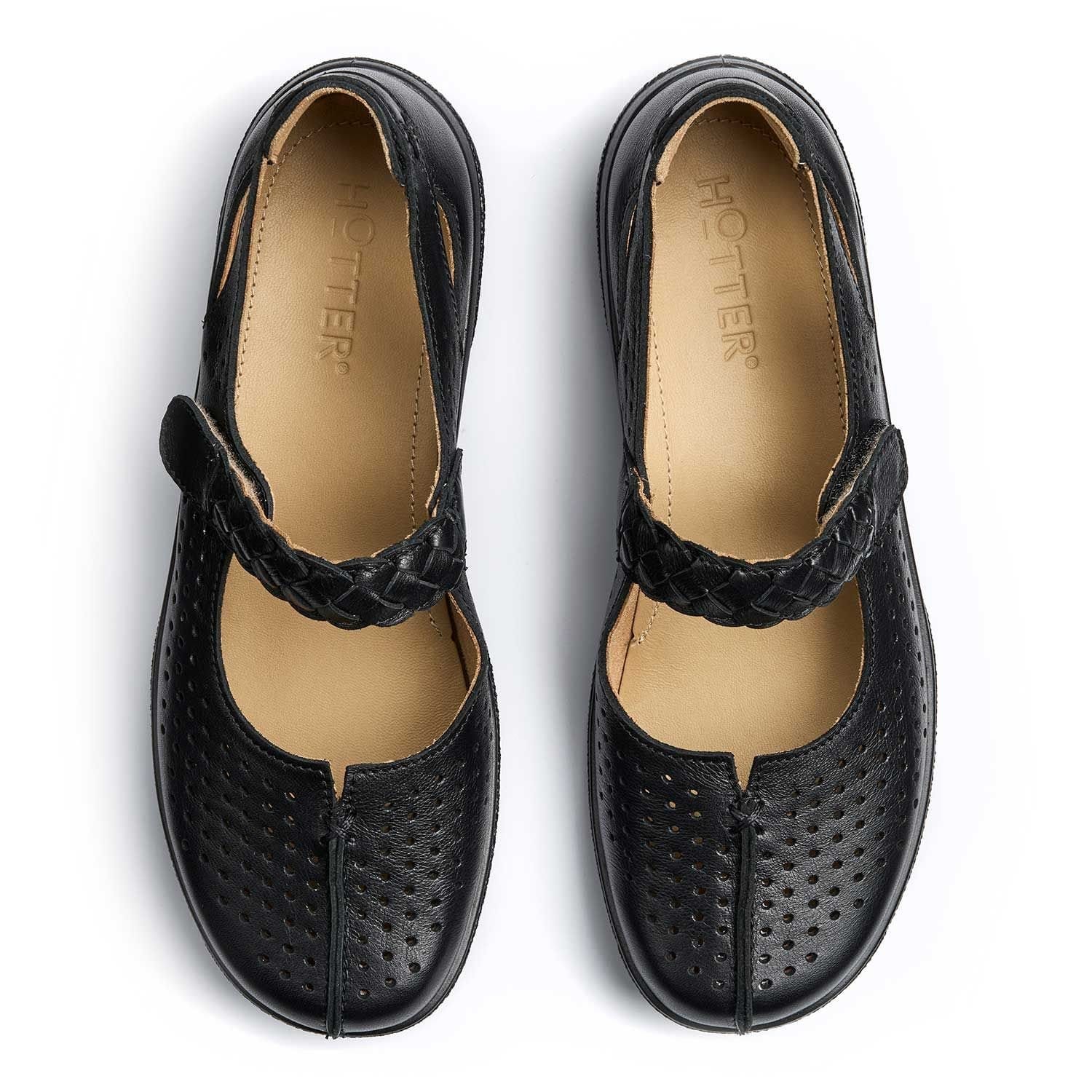 Hotter Hotter Women's 'Quake II' Classic Mary Janes in Black - 4