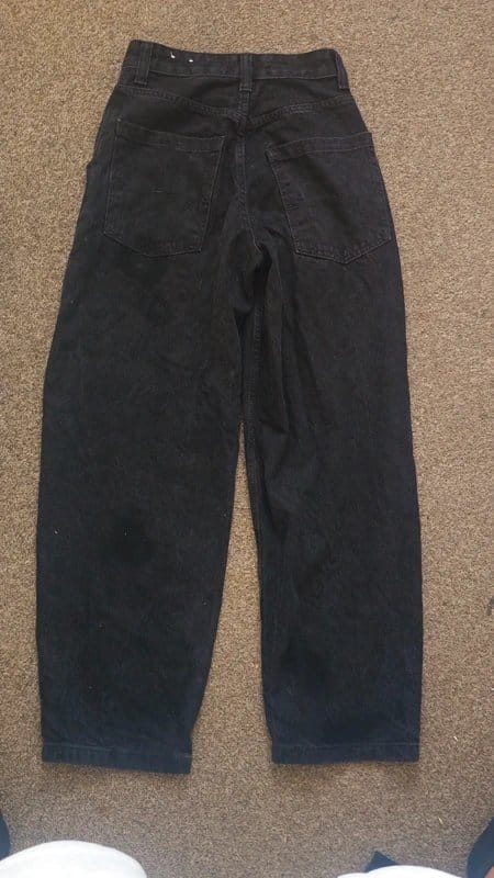 Bershka Black Wide Leg Denim Jeans