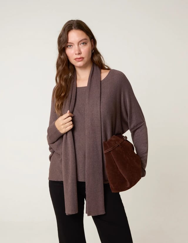 Blue Vanilla Scarf Cut And Sew 2in1 Jumper - 3