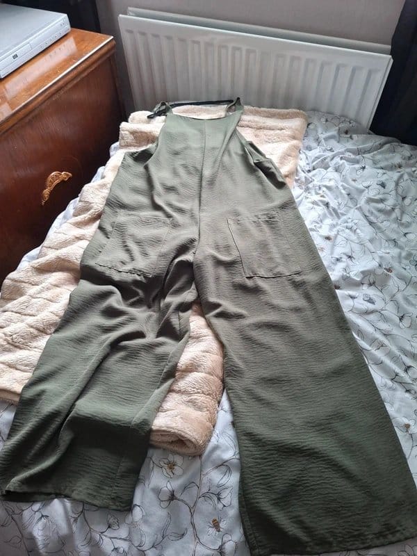 New Look New look Khaki green jumpsuit size 14 - 1