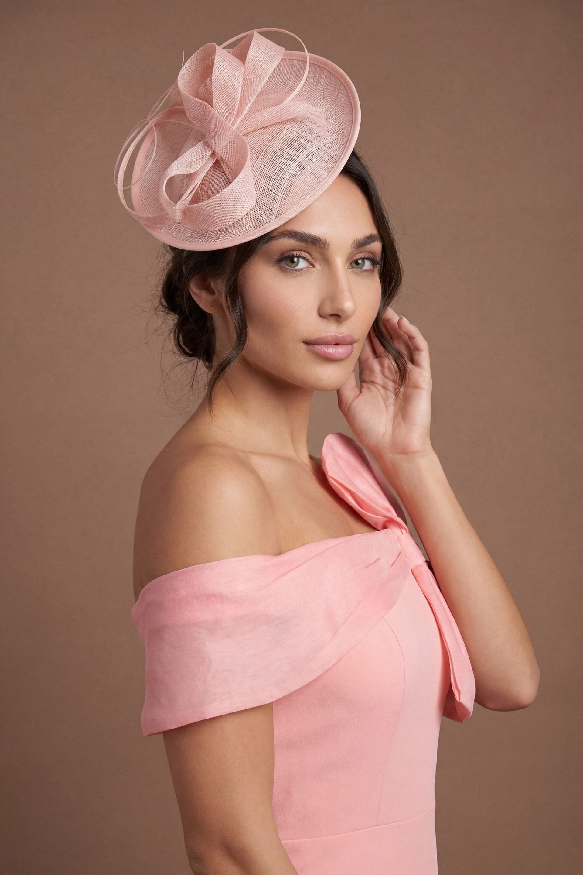 Coast Coast Women's Side Facing Structured Fascinator in Blush