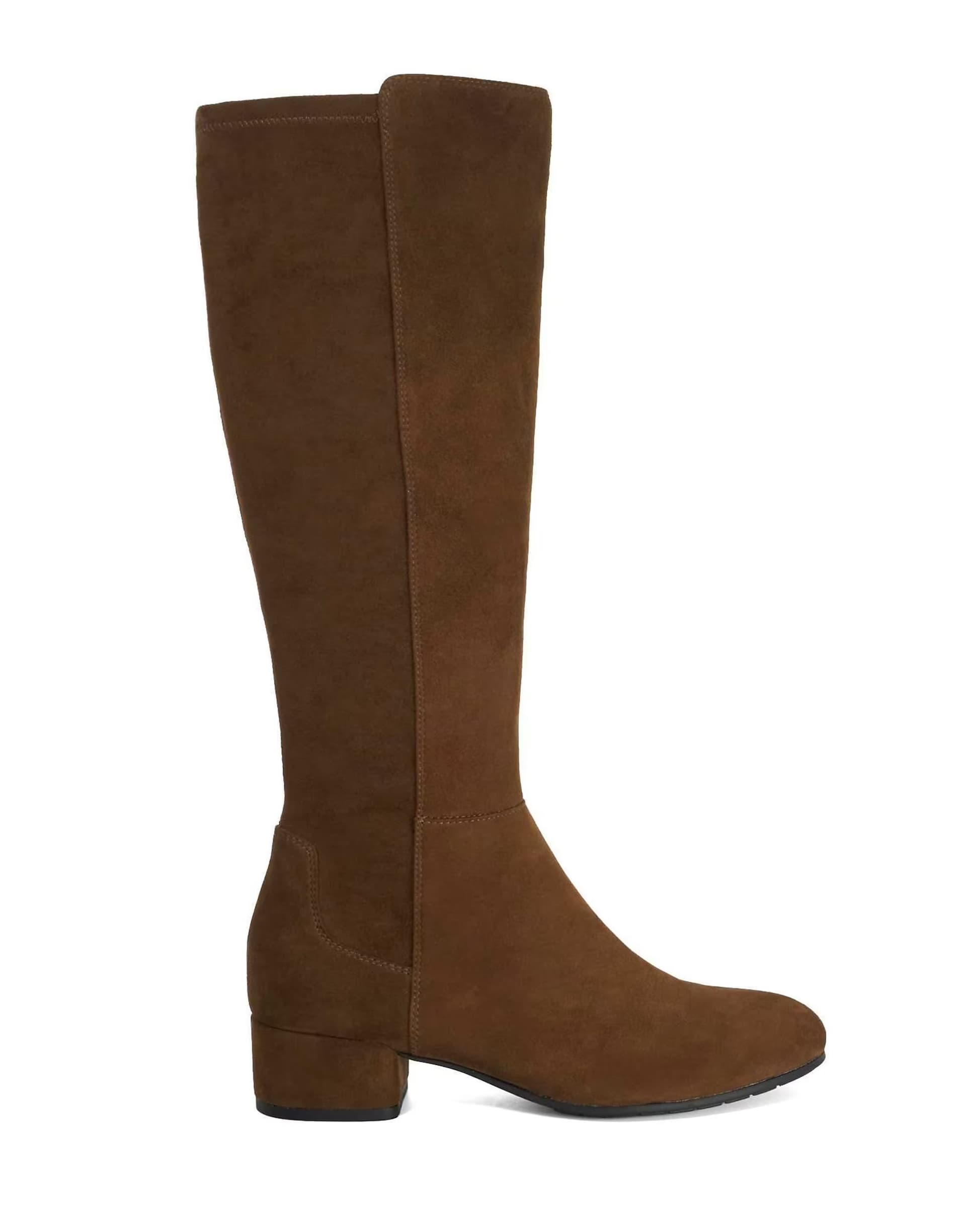 ASOS Dune London Tayla knee high boots in chestnut