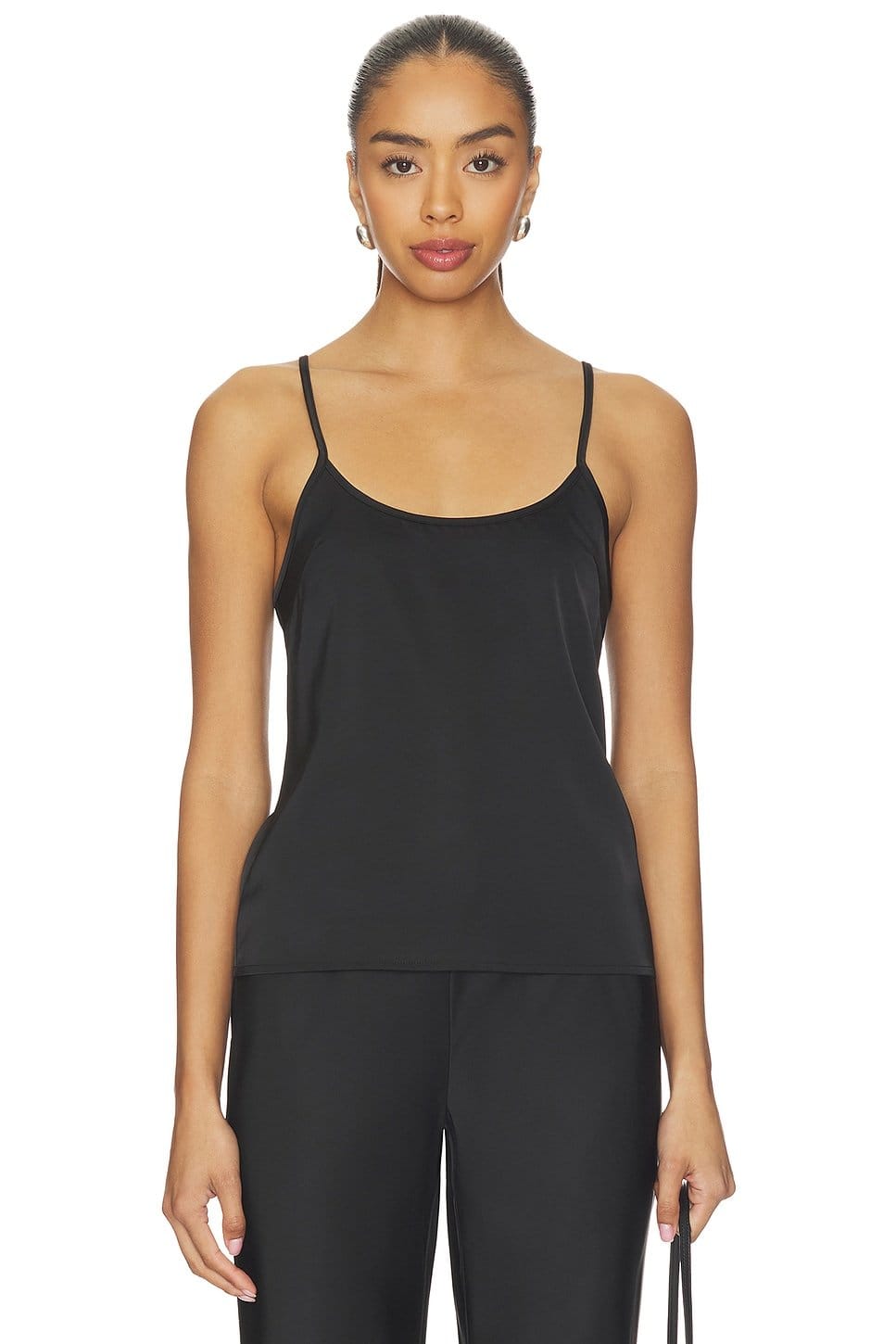 Revolve Black Silk Cami Top