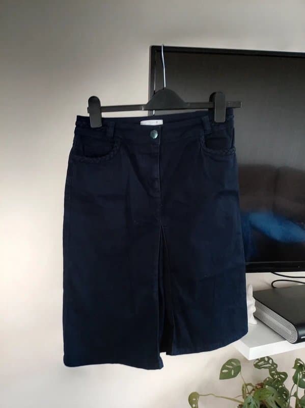 Per Una Ladies size 8 per una m&s navy blue denim skirt