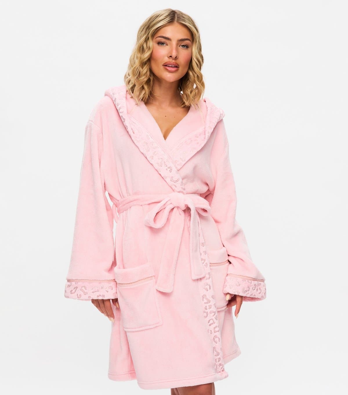New Look New Look Pink Sparkly Fluffy Robe