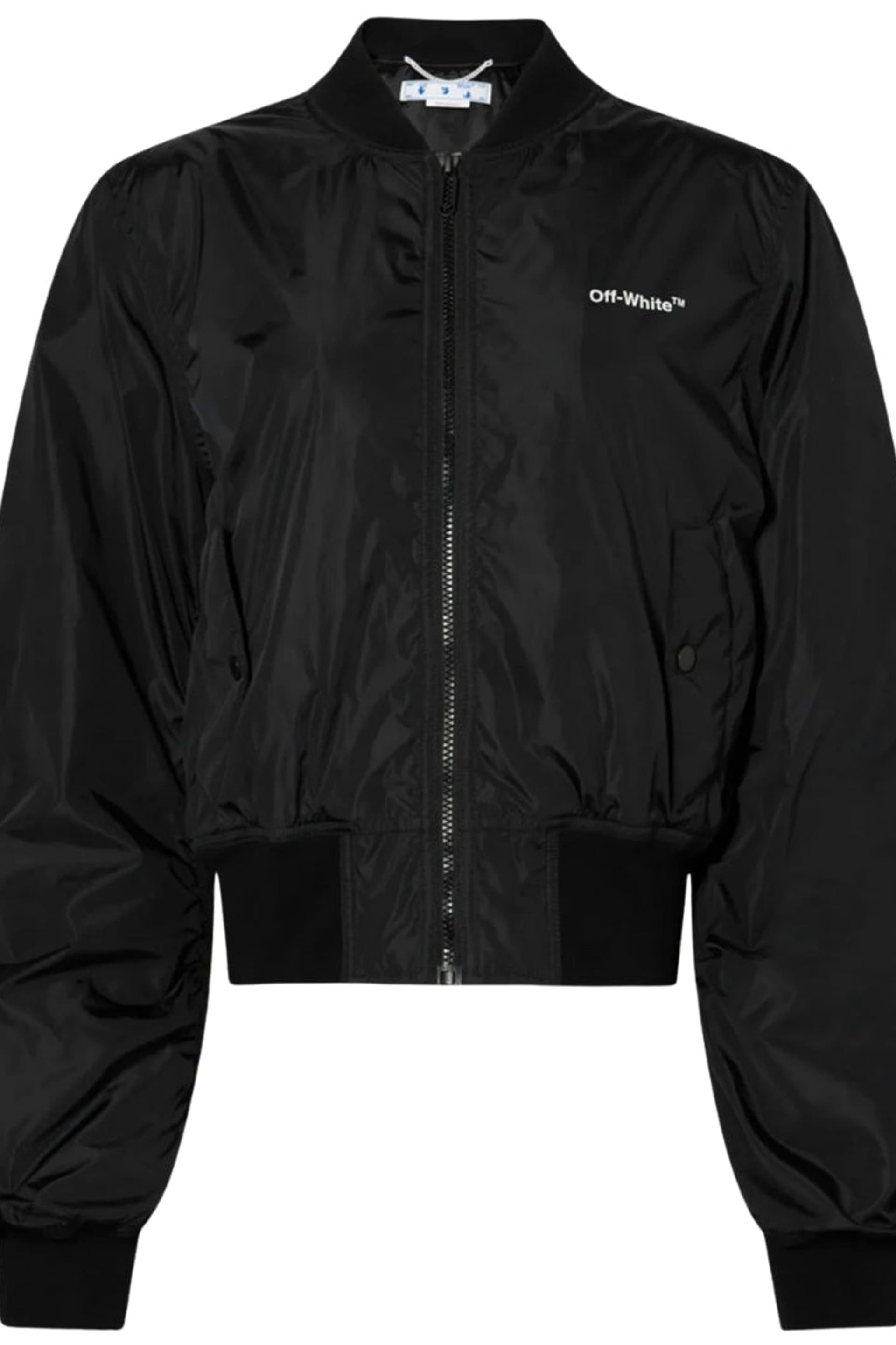 Off-White Off-White Women's Diag Long Sleeve Collared Jacket in Black