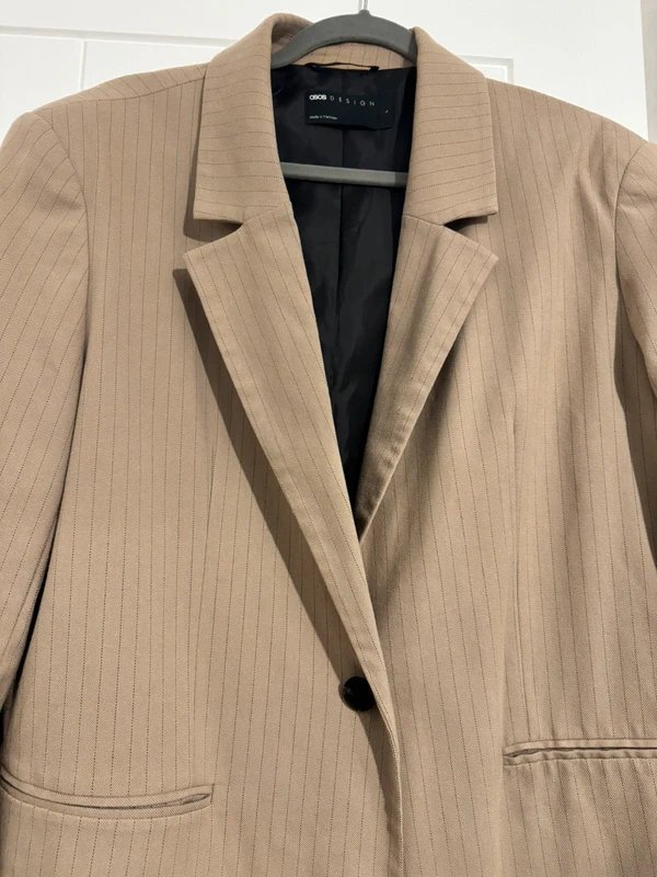 ASOS ASOS brown pinstriped blazer - 1