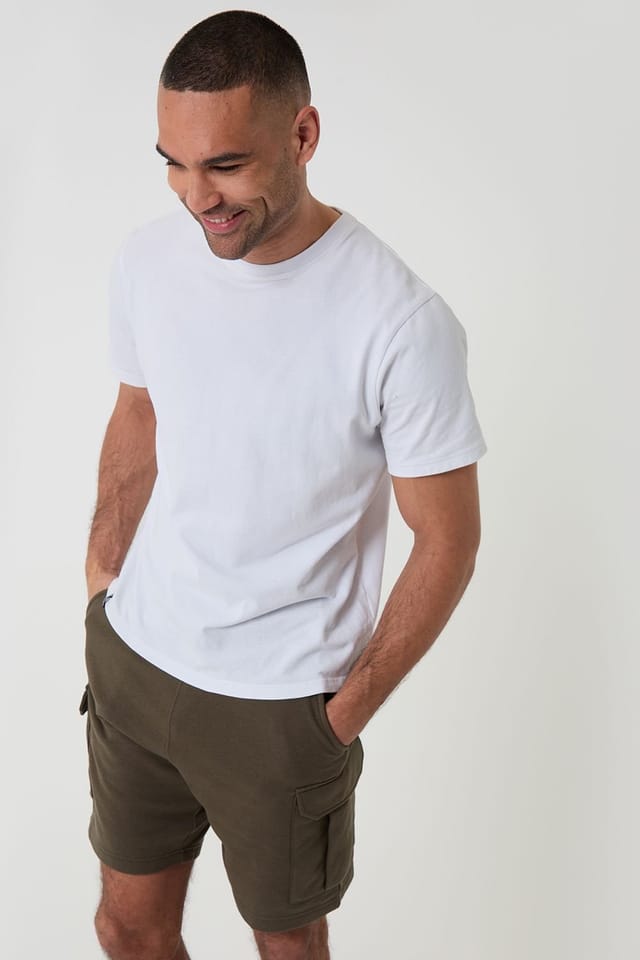 Threadbare Threadbare Men's Cargo Sweat Shorts in Khaki - 3