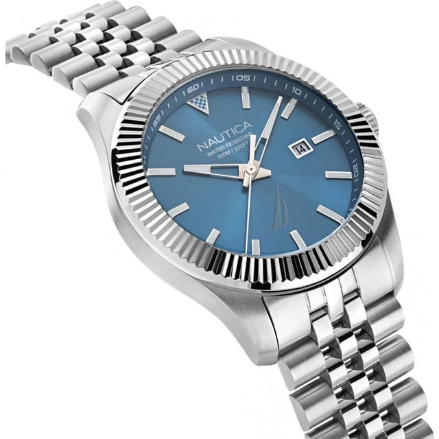 Nautica Nautica Men's NAPPBS248 Pacific Beach 43mm Quartz Watch in Silver - 3