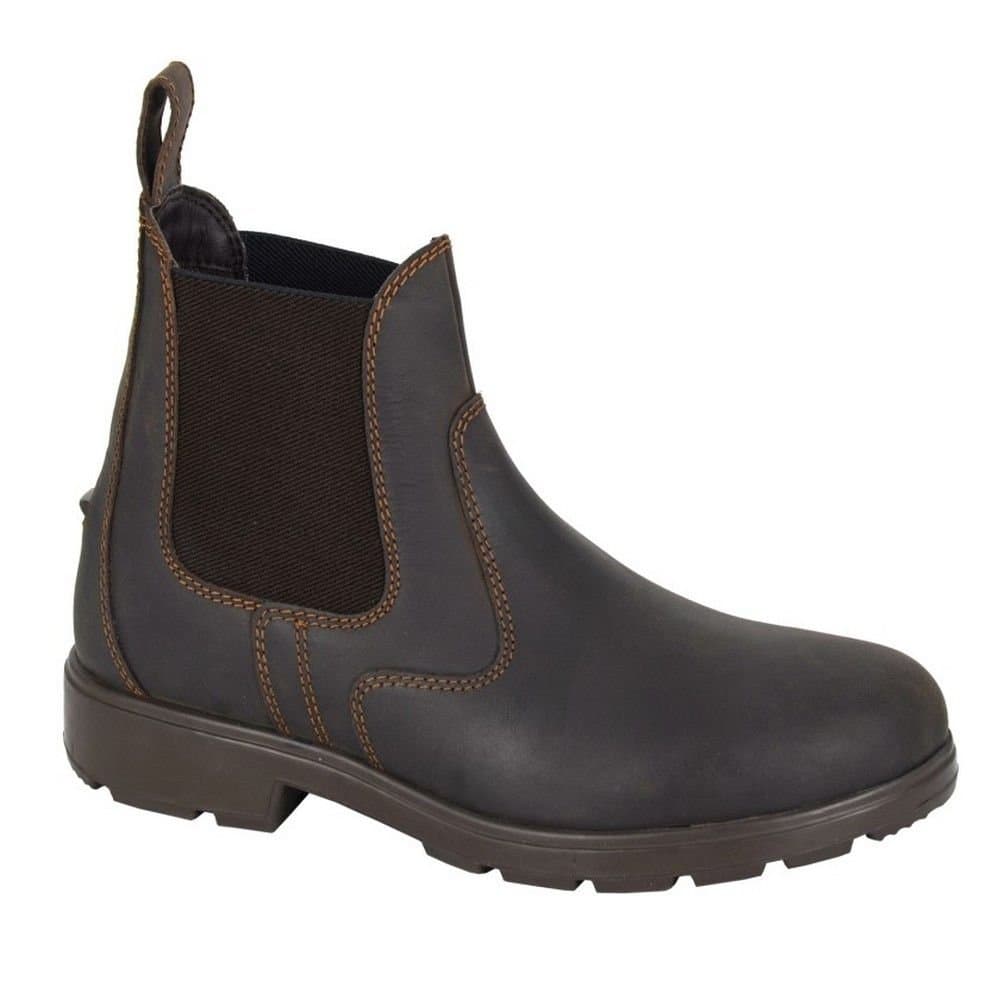 Woodland Woodland Women's Waxy Leather Chelsea Boots in Brown