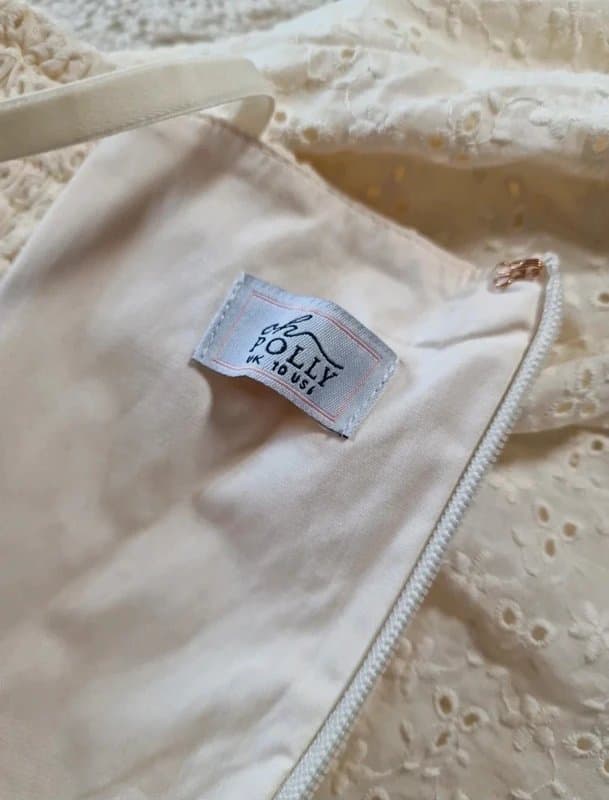 Oh Polly Ivory borderie anglaise sundress