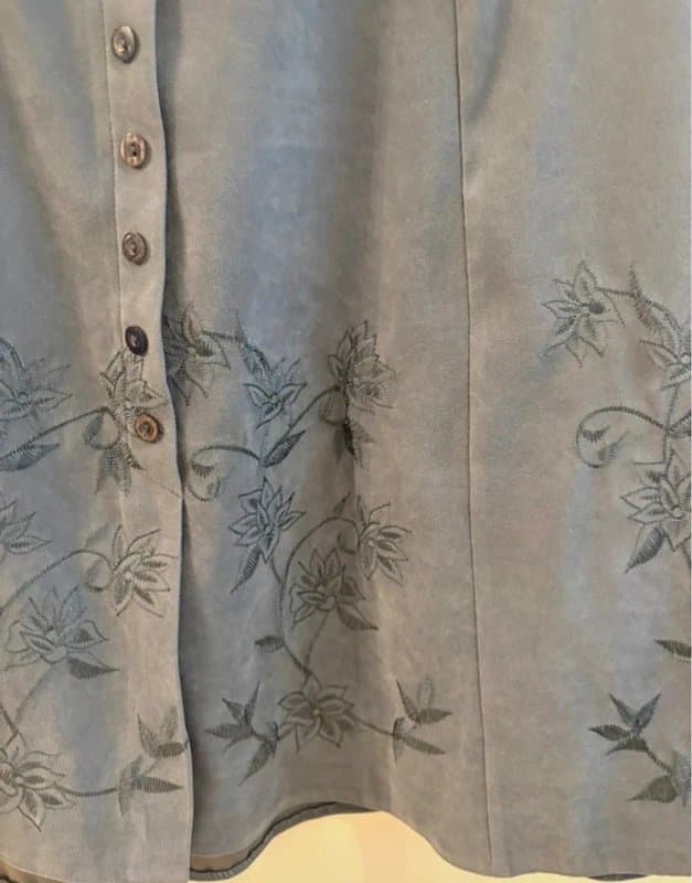 Rosy Rosy vintage embroidered floral patterned Y2K skirt size 16